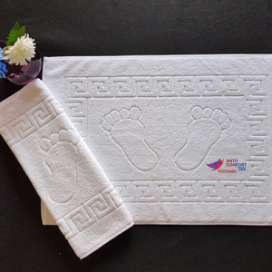 Covoraș de baie 50x70cm – Greek Border, Bumbac 100% pentru Hoteluri și Pensiuni